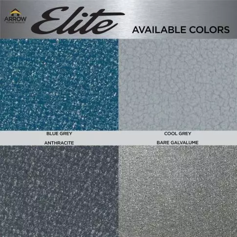 Abri de rangement Arrow Elite en acier, 14 x 12, gris froid