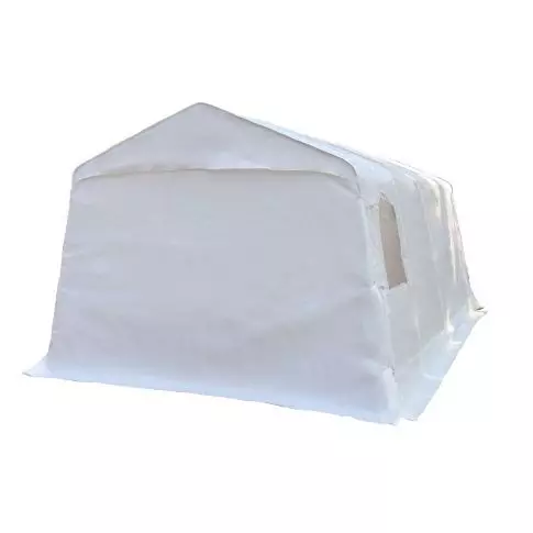 Gazebo Penguin Car Shelter 11 ft. X 16 ft. White