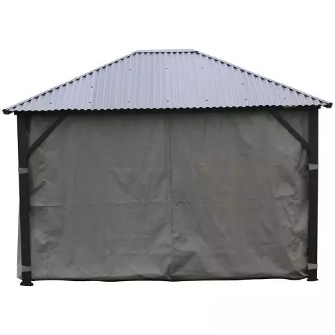 Rideaux latéraux gris pour Gazebo 10 x 12 - Corriveau