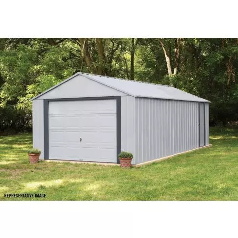 Garage Arrow Murryhill 14 x 31 pi, bâtiment de stockage en acier, remise de rangement préfabriquée