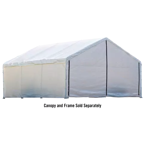 ShelterLogic 遮阳篷围挡套件 18 × 40英尺 白色 (防火级 - 框架和遮阳篷另售)