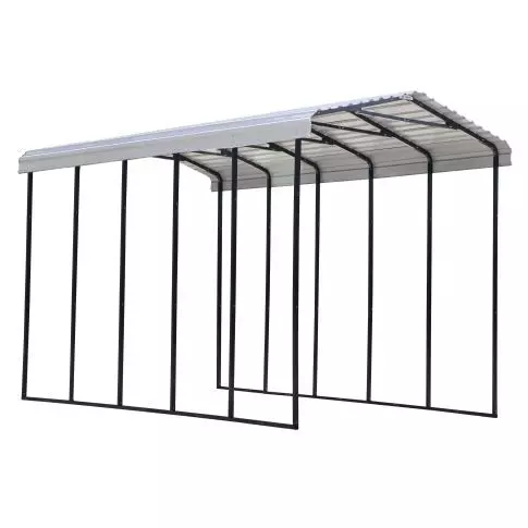 Arrow Carport, 14 ft. x 24 ft. x 14 ft. Eggshell