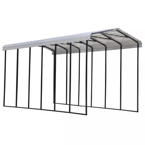 Arrow Carport, 14 ft. x 29 ft. x 14 ft. Eggshell