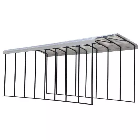 Arrow Carport, 14 ft. x 38 ft. x 14 ft. Eggshell