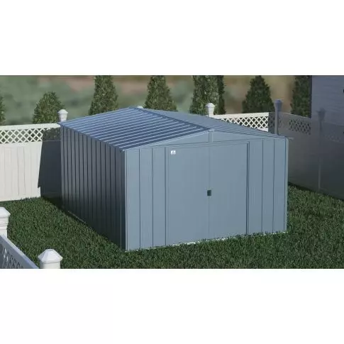 Arrow Classic Steel Storage Shed, 10x12, Gris bleu