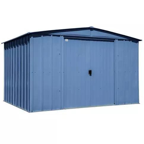 Arrow Classic Steel Storage Shed, 10x8, Gris bleu