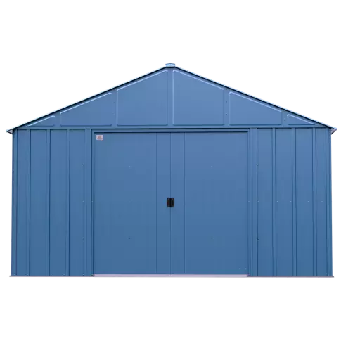 Arrow Classic Metal Shed, 12 x 14, Blue Grey