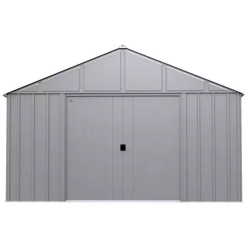Cabanon en métal Arrow Classic, 12 x 17, gris cannelé