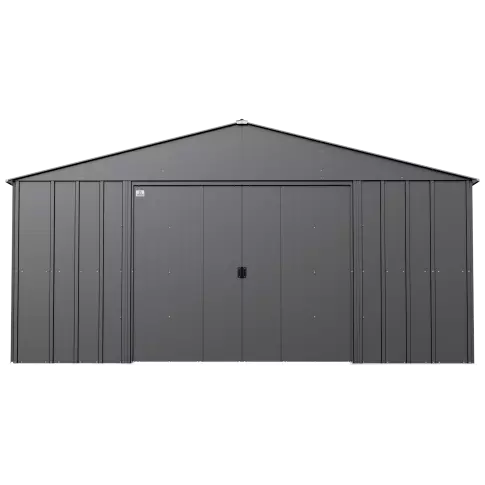 Arrow Classic Metal Shed, 14 x 17, Charcoal