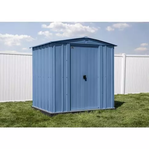 Arrow Classic Steel Storage Shed, 6x5, Gris bleu