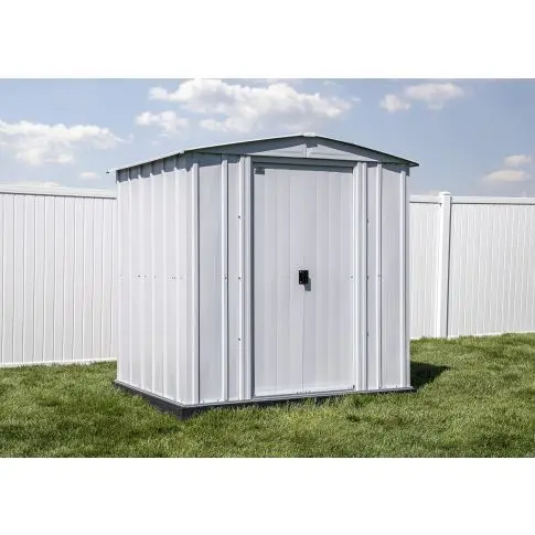 Arrow Classic Steel Storage Shed, 6x5, Gris pâle