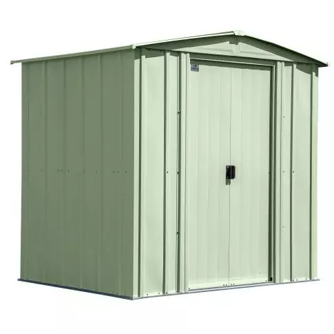 Arrow Classic Steel Storage Shed, 6x5, Vert sauge