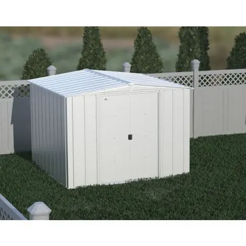 Arrow Classic Steel Storage Shed, 8x8, Gris pâle