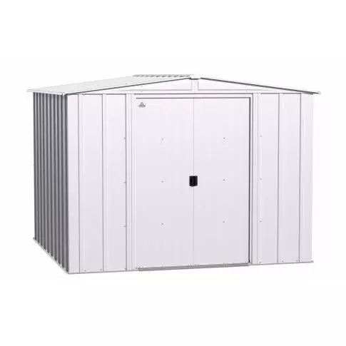 Arrow Classic Steel Storage Shed, 8x8, Gris pâle