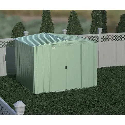 Arrow Classic Steel Storage Shed, 8x8, Vert sauge