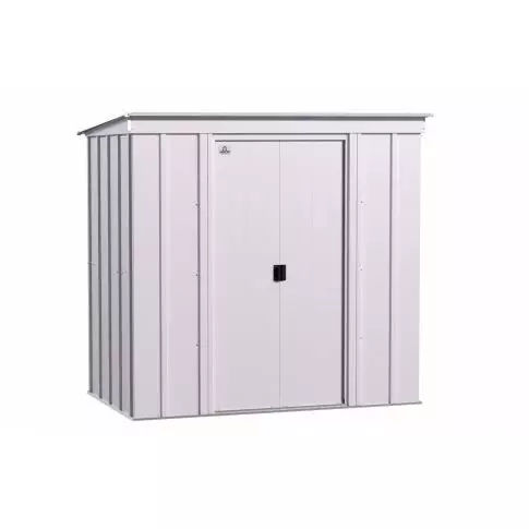 Arrow Classic Steel Storage Shed, 6x4, Flute Grey