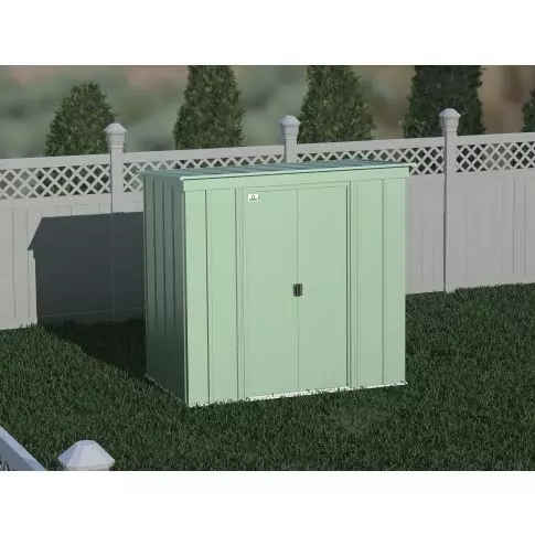 Arrow Classic Steel Storage Shed, 6x4, Sage Green