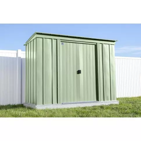 Arrow Classic Steel Storage Shed, 8x4, Vert sauge