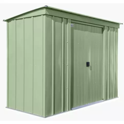 Arrow Classic Steel Storage Shed, 8x4, Vert sauge