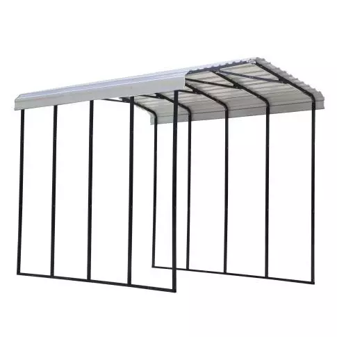 Arrow Carport, 14 ft. x 20 ft. x 14 ft. Eggshell