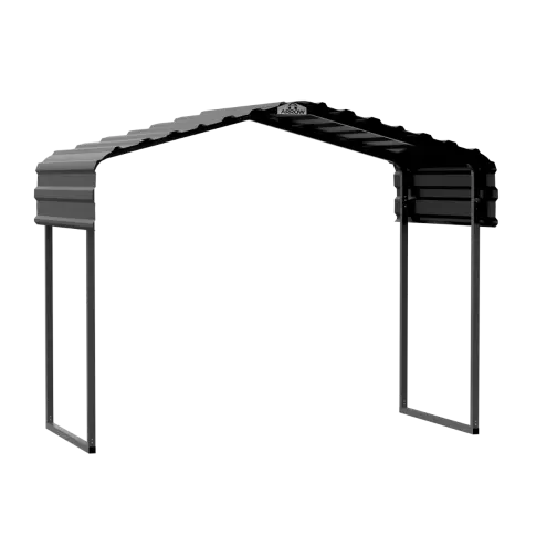 Arrow Metal Canopy 10 x 6 x 7 ft. Charcoal