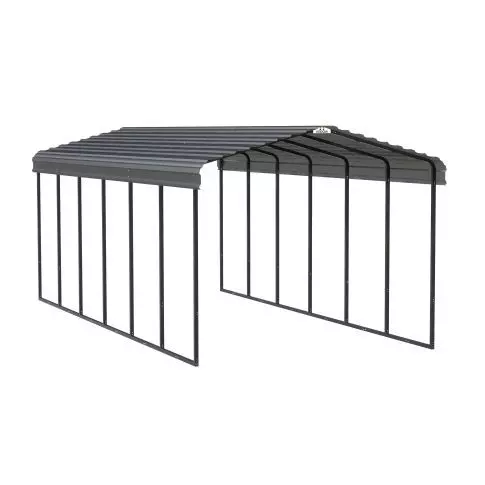 Arrow Carport, 12 ft. x 29 ft. x 9 ft. Charcoal
