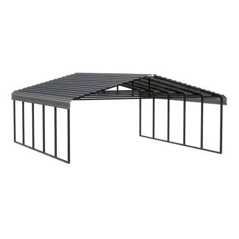 Abri d'auto Arrow, 20 x 24 x 9 pi charbon
