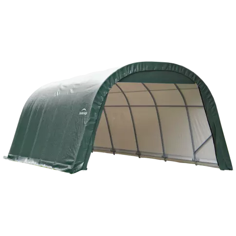 ShelterCoat 12 x 20 ft. Wind and Snow Rated Garage Round Green STD — alternate product view