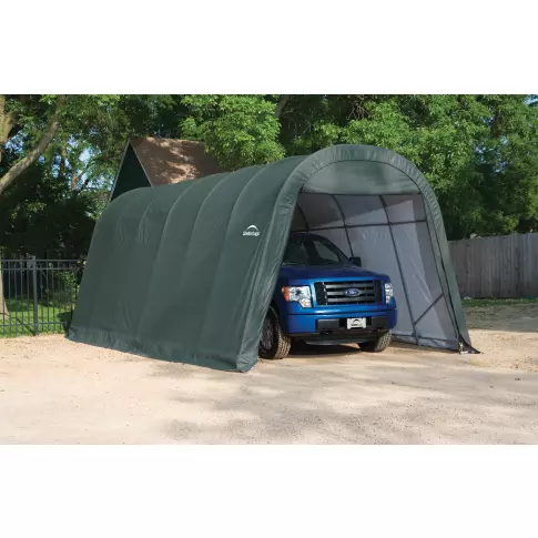 ShelterCoat 13 x 24 ft. Wind and Snow Rated Garage Round Green STD — additional product view 3