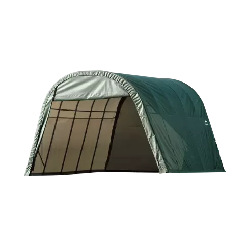 ShelterCoat 13 x 24 ft. Wind and Snow Rated Garage Round Green STD — alternate product view