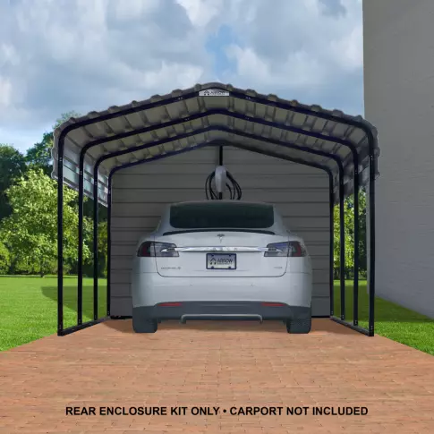 Kit de Mur Arrière 10X7 Pour Carport Arrow en Acier Charbon