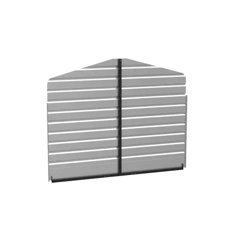 Kit de Mur Arrière 10X7 Pour Carport Arrow en Acier Charbon