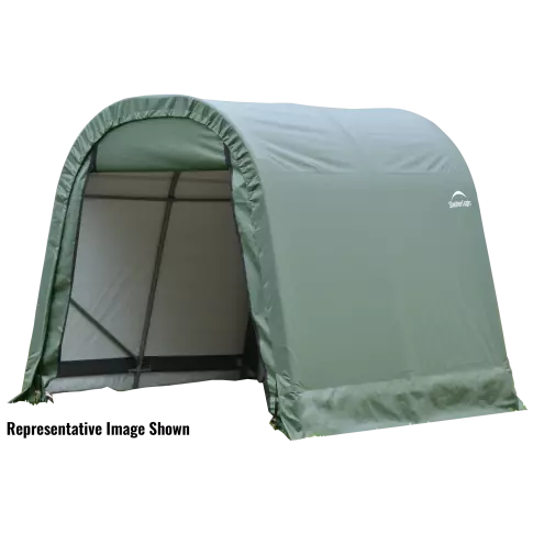 ShelterCoat 10 x 8 ft. Wind and Snow Rated Garage Round Green STD — alternate product view