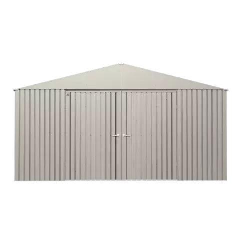 Abri de rangement Arrow Elite en acier, 14 x 12, gris froid