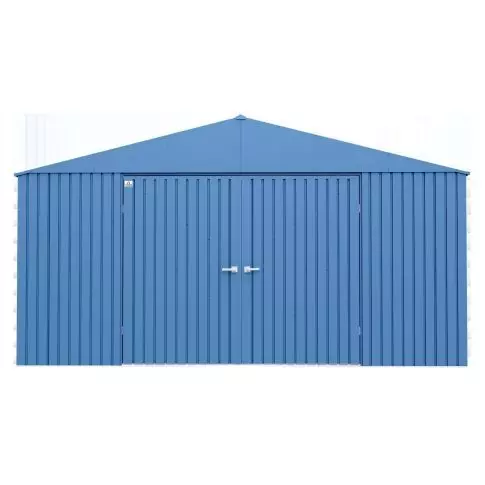 Abri de rangement Arrow Elite en acier, 14 x 14, bleu gris