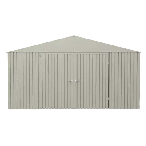 Abri de rangement Arrow Elite en acier, 14 x 16, gris froid