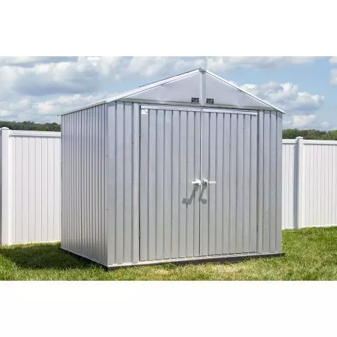 Abri de rangement Arrow Elite en acier, 8 x 6, Galvalume