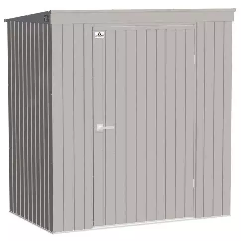 Abri de rangement Arrow Elite en acier, 6 x 4, gris froid