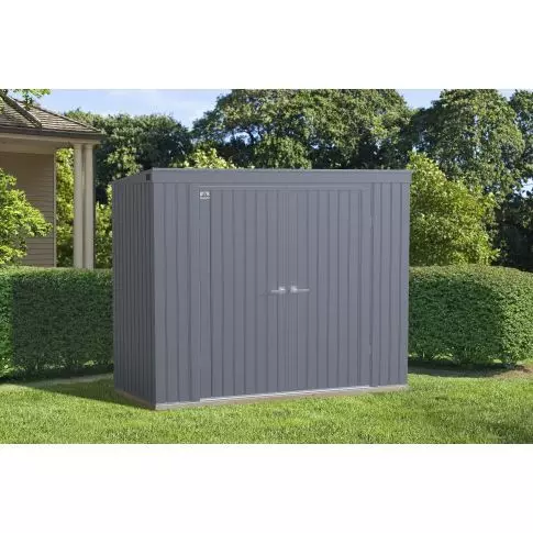 Abri de rangement Arrow Elite en acier, 8 x 4, anthracite