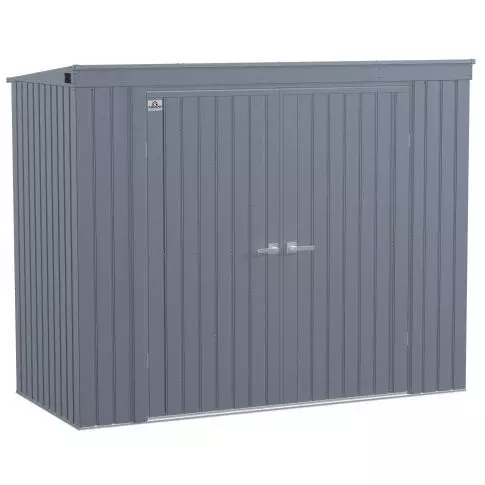 Abri de rangement Arrow Elite en acier, 8 x 4, anthracite