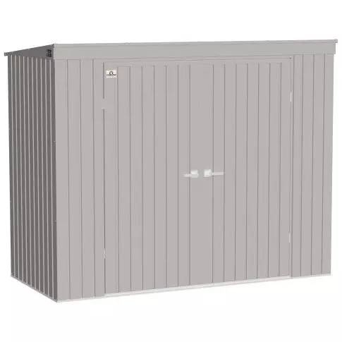 Arrow Elite Steel Storage Shed, 8x4, Cool Grey
