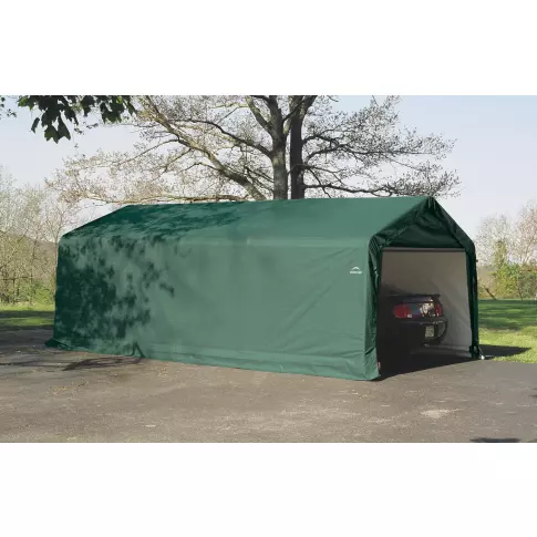 ShelterLogic ShelterCoat 13 x 20 x 10 ft. Garage Peak Green STD