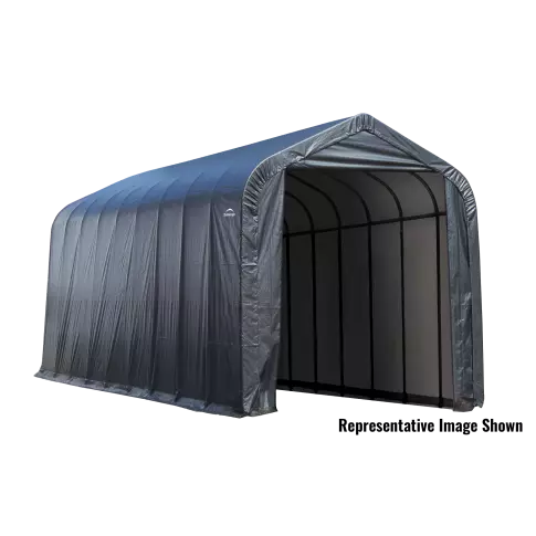 ShelterLogic ShelterCoat 16 x 36 x 16 ft. Garage Peak Gray STD