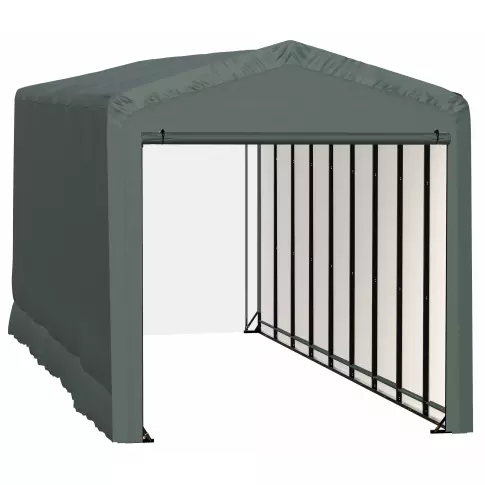 ShelterLogic ShelterTube Wind and Snow-Load Rated Garage, 14x40x16 Green