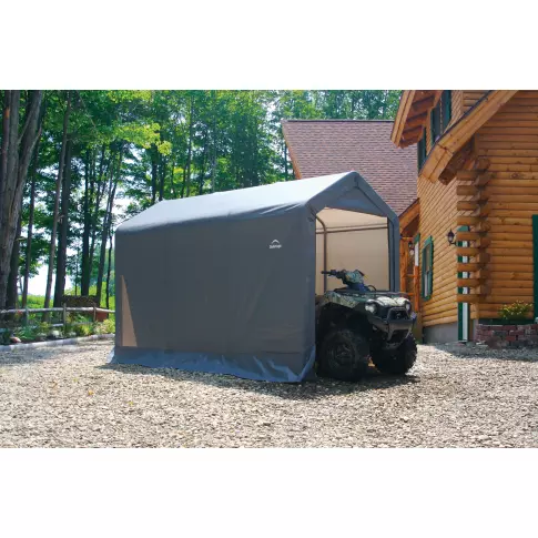 ShelterLogic Shed-in-a-Box® 6 x 12 x 8英尺 尖顶 灰色