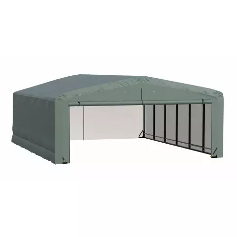 ShelterLogic Garage résistant au vent et à la neige ShelterTube, 20 x 27 x 10, vert