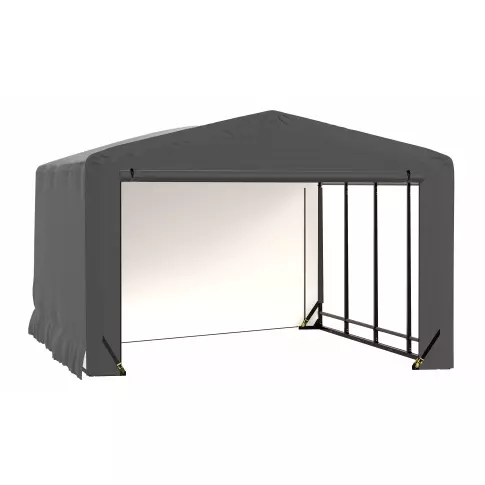 ShelterTube Wind and Snow-Load Rated Garage, 12x18x8 Gray — alternate product view