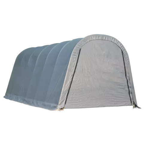 ShelterCoat 13 x 20 ft. Wind and Snow Rated Garage Round Gray STD — alternate product view