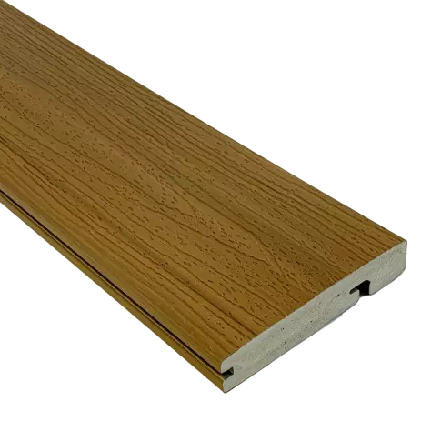 IPATIO PRIME 12ft Teak Foamed PVC Stair Nosing Board — 主产品图