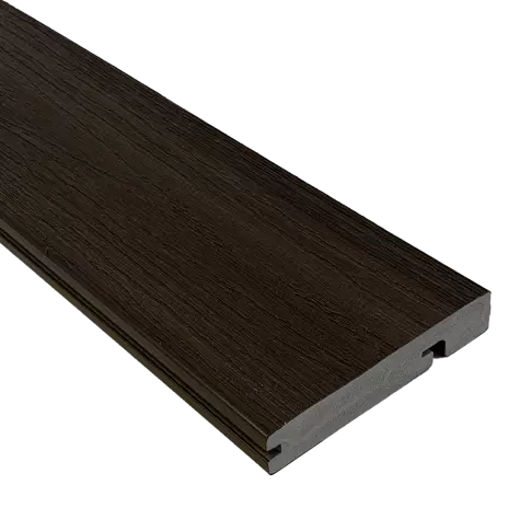 IPATIO PRIME 12ft Espresso Foamed PVC Stair Nosing Board — 主产品图
